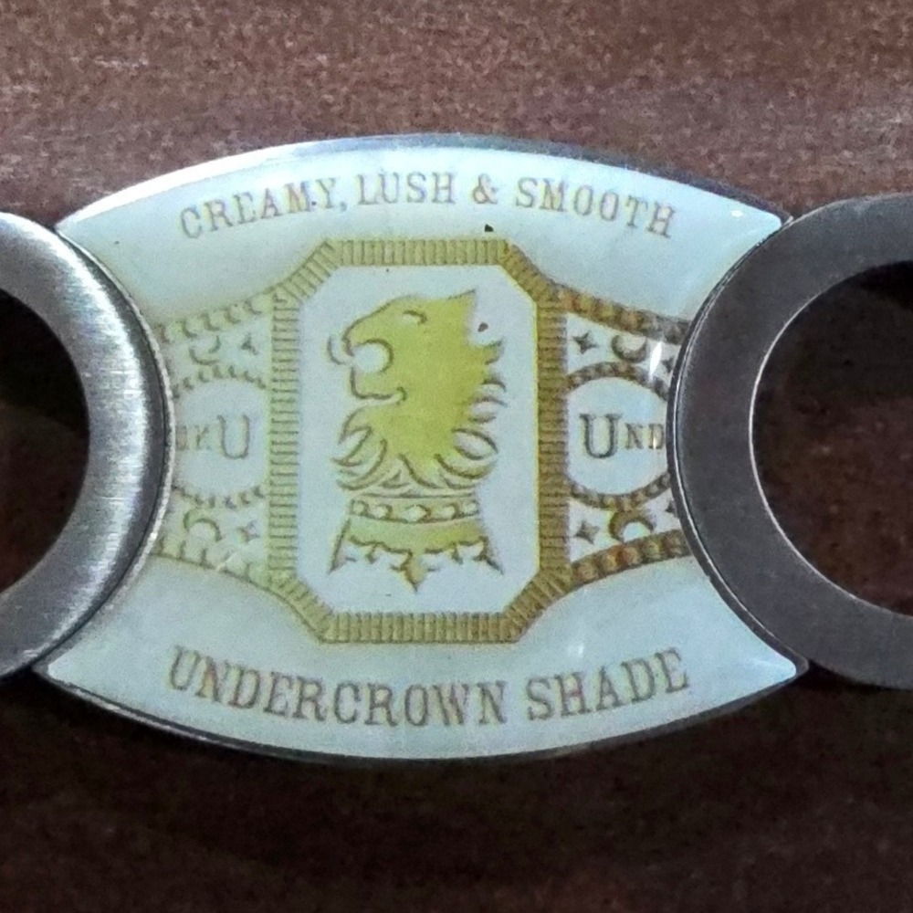 Drew Estate Undercrown Shade Cigar Cutter Double Guillotine Stainless Steel Lion